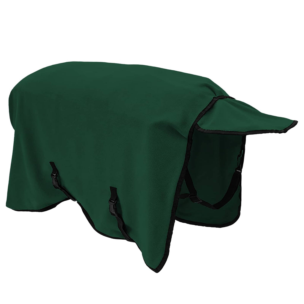 Hestetæppe Mørkegrøn 95 cm Polyester Fleece