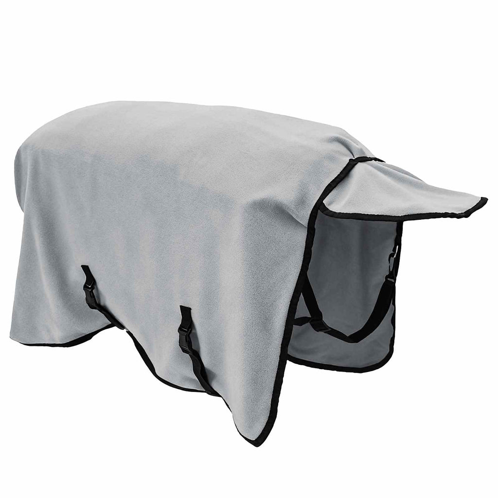 Hestetæppe Lysegrå og pink 85 cm Polyester Fleece