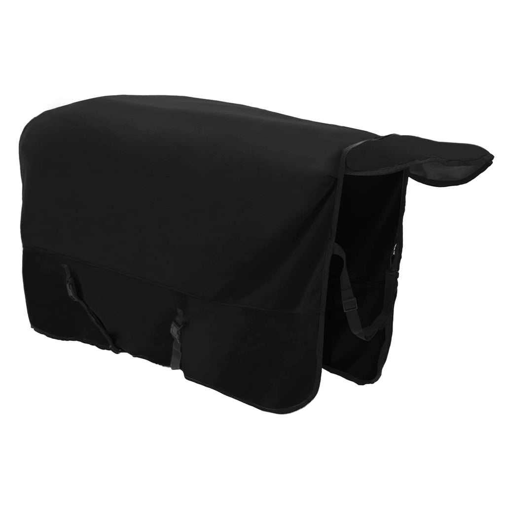 Hestetæppe Sort 125 cm Polyester Fleece