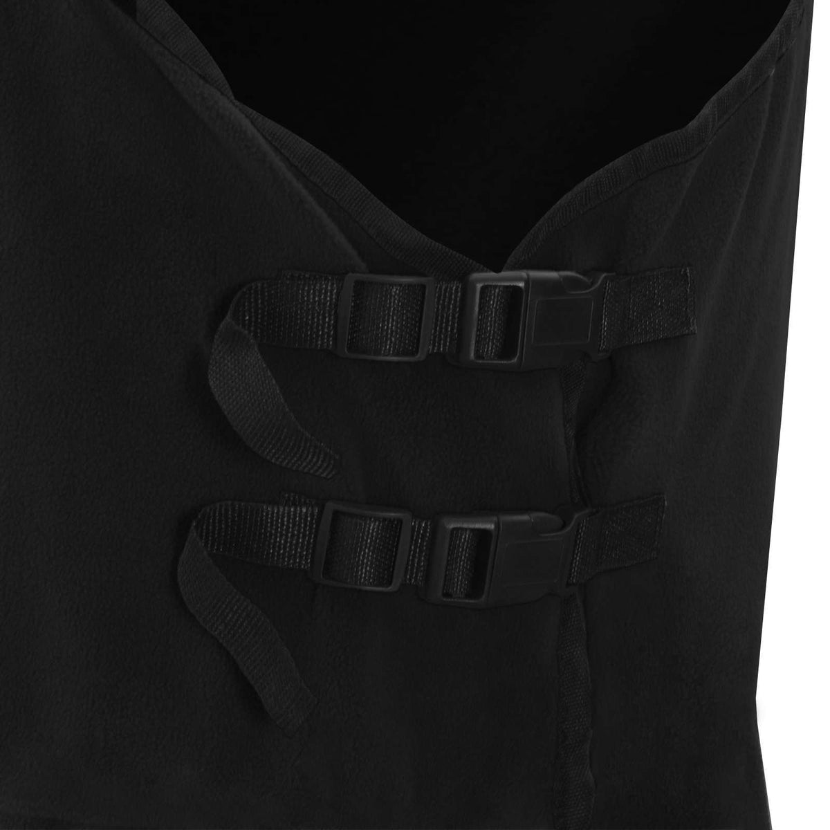 Hestetæppe Sort 165 cm Polyester Fleece