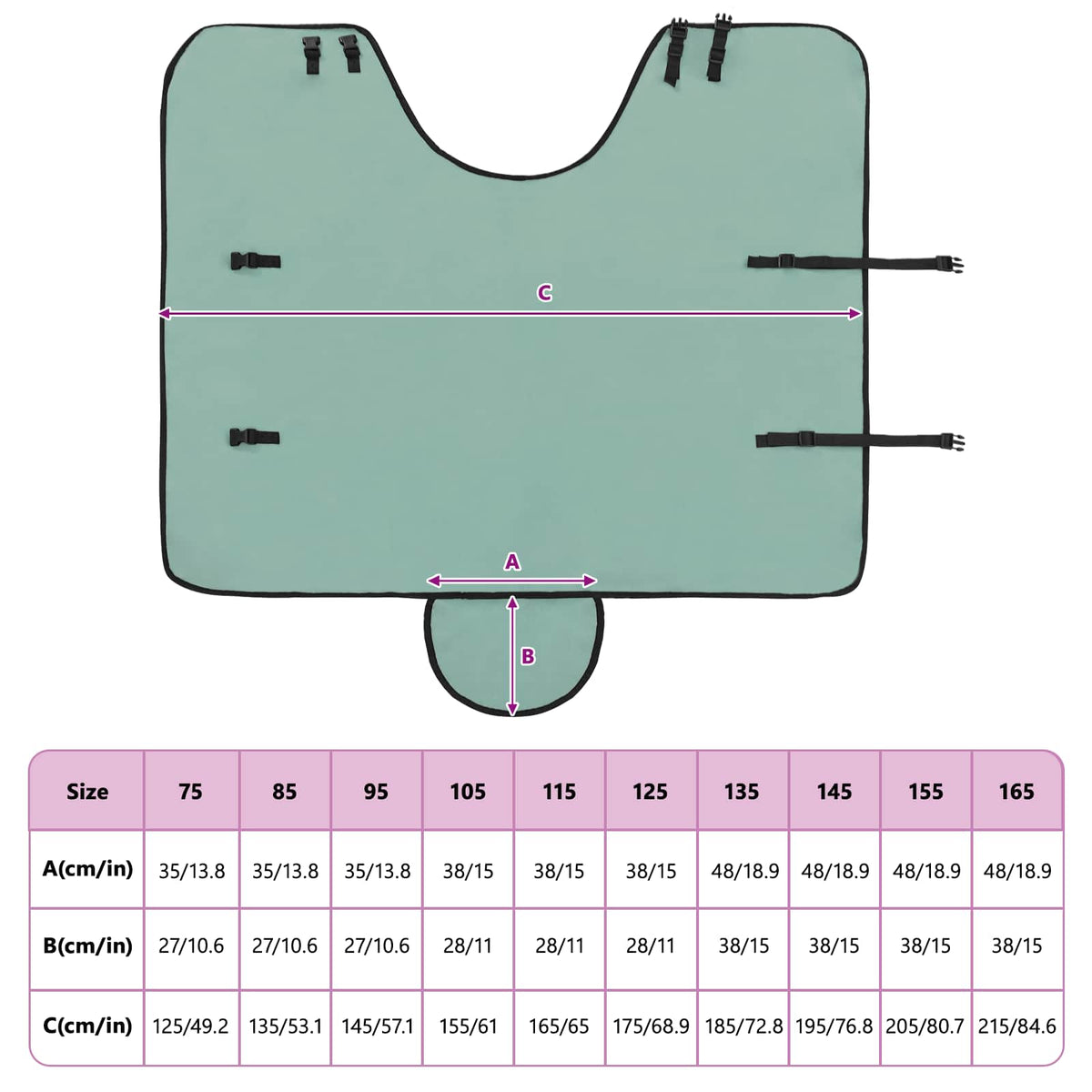 Hestetæppe Speciel grøn 75 cm Polyester Fleece