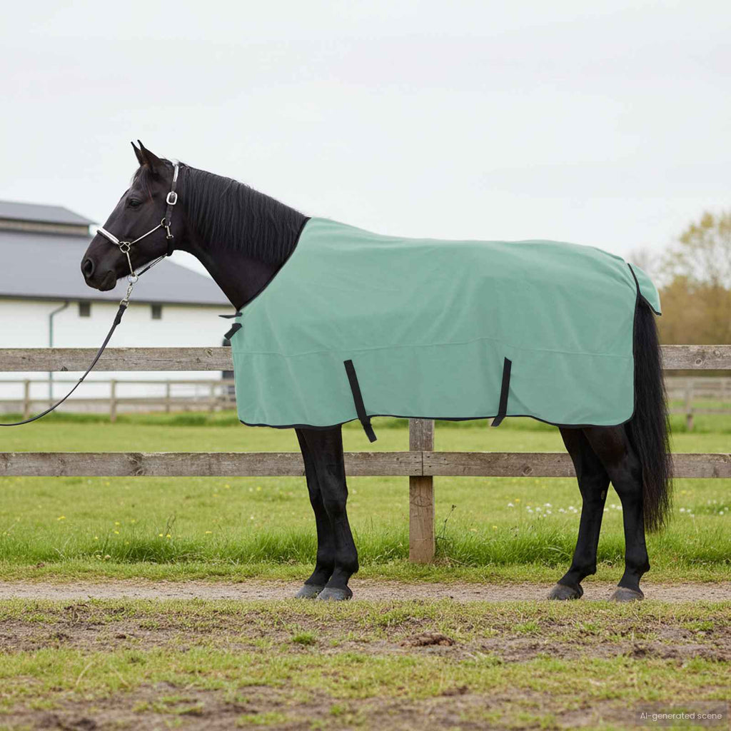 Hestetæppe Speciel grøn 125 cm Polyester Fleece