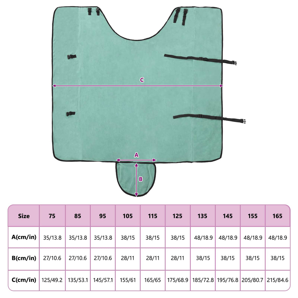 Hestetæppe Speciel grøn 155 cm Polyester Fleece