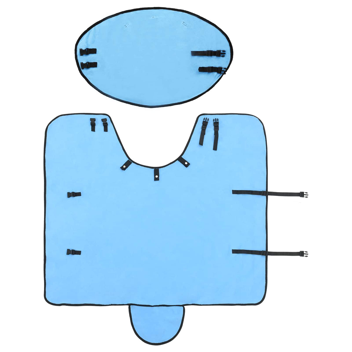 Hestetæppe Fuldt aqua 115 cm Polyester Fleece