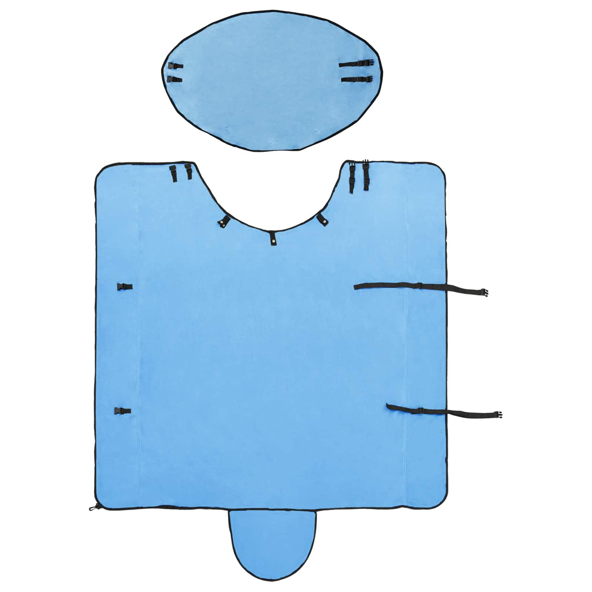 Hestetæppe Fuldt aqua 155 cm Polyester Fleece