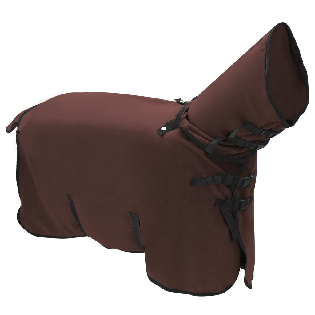 Hestetæppe Mørkebrun 95 cm Polyester Fleece