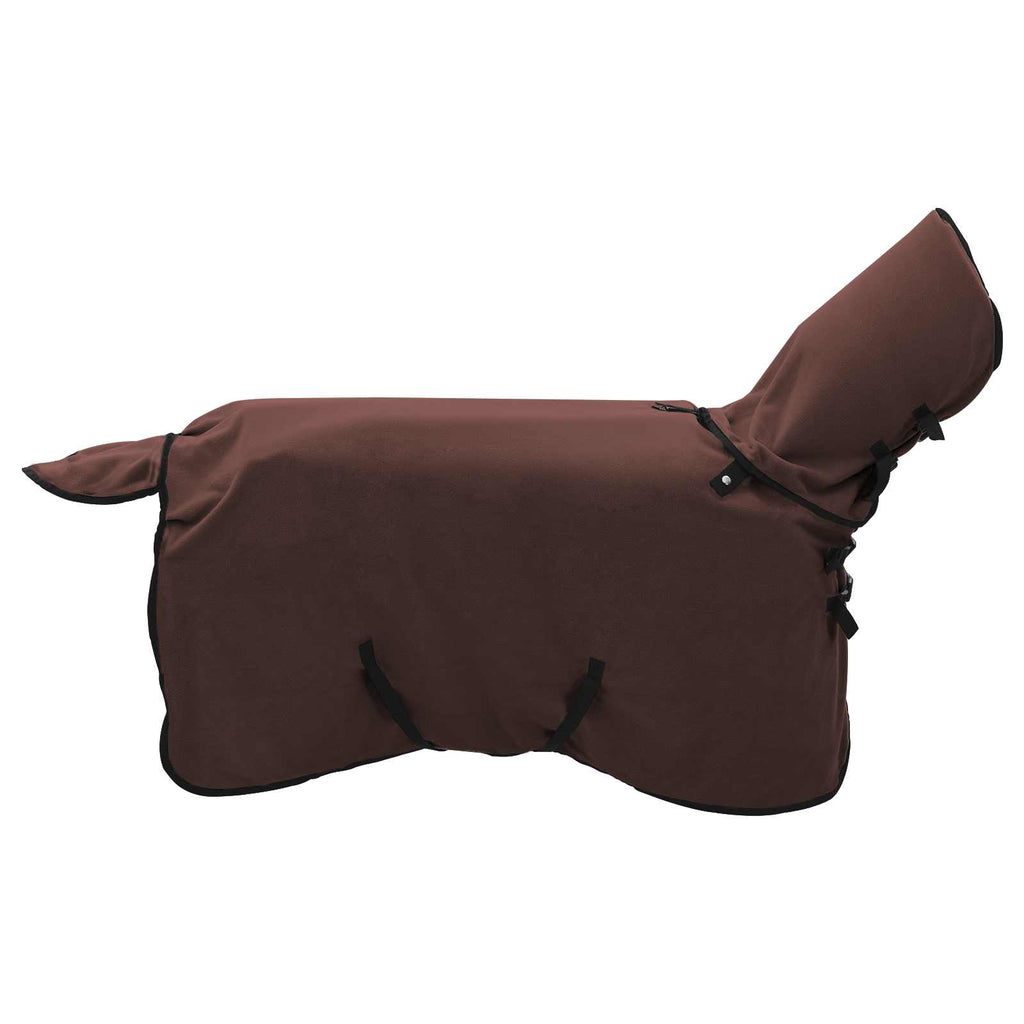 Hestetæppe Mørkebrun 115 cm Polyester Fleece