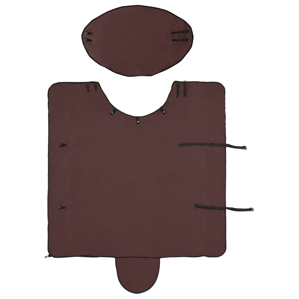 Hestetæppe Mørkebrun 145 cm Polyester Fleece