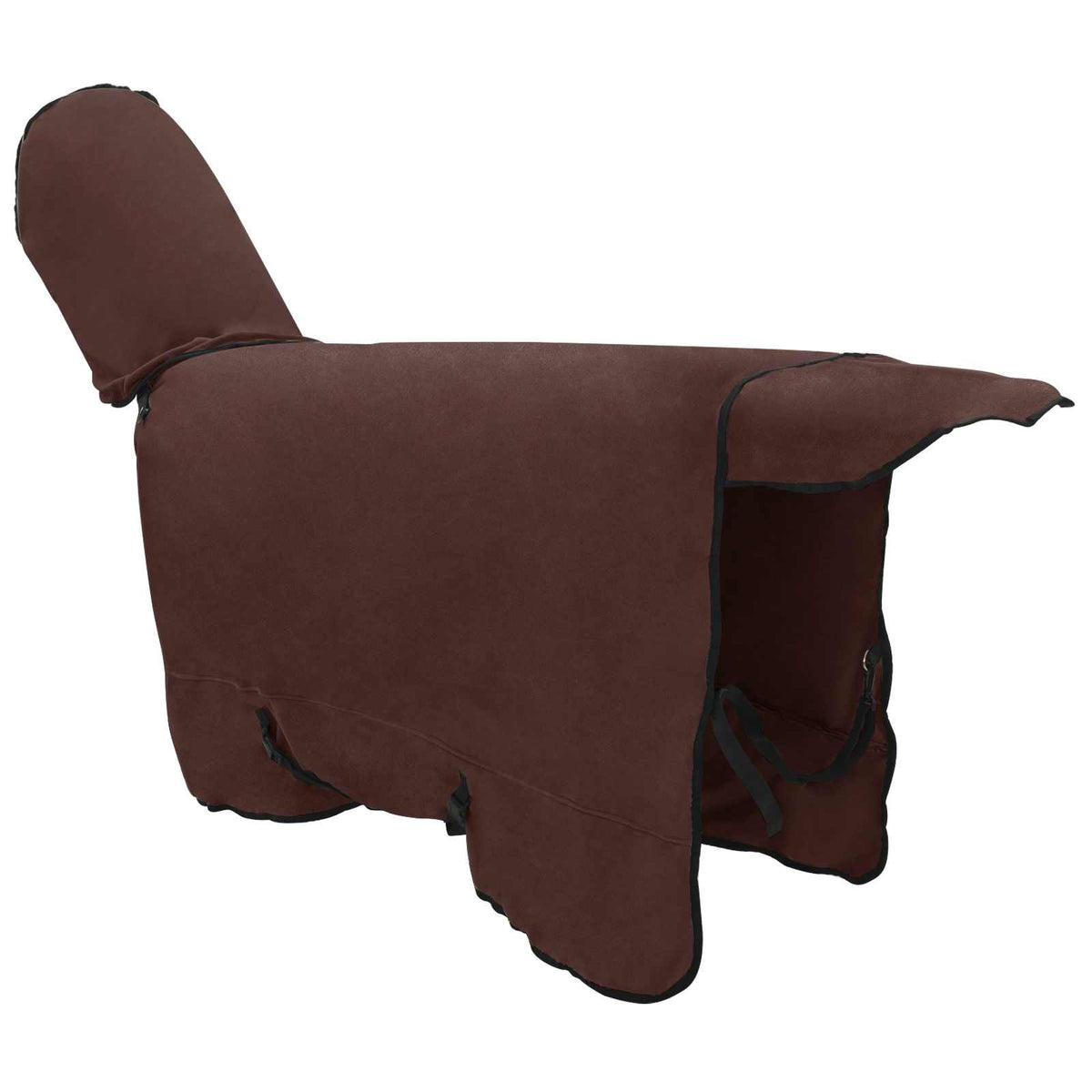 Hestetæppe Mørkebrun 155 cm Polyester Fleece