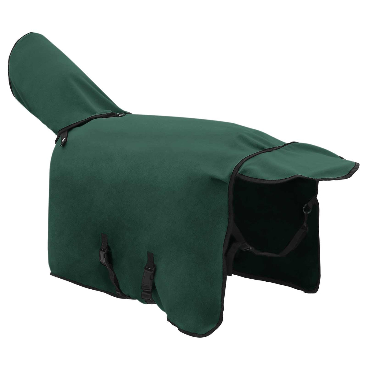Hestetæppe Mørkegrøn 105 cm Polyester Fleece