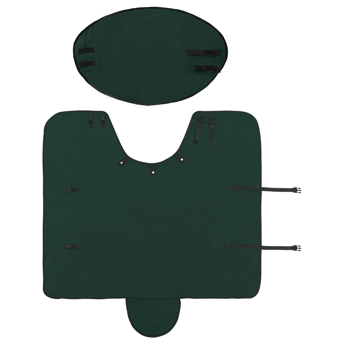 Hestetæppe Mørkegrøn 105 cm Polyester Fleece