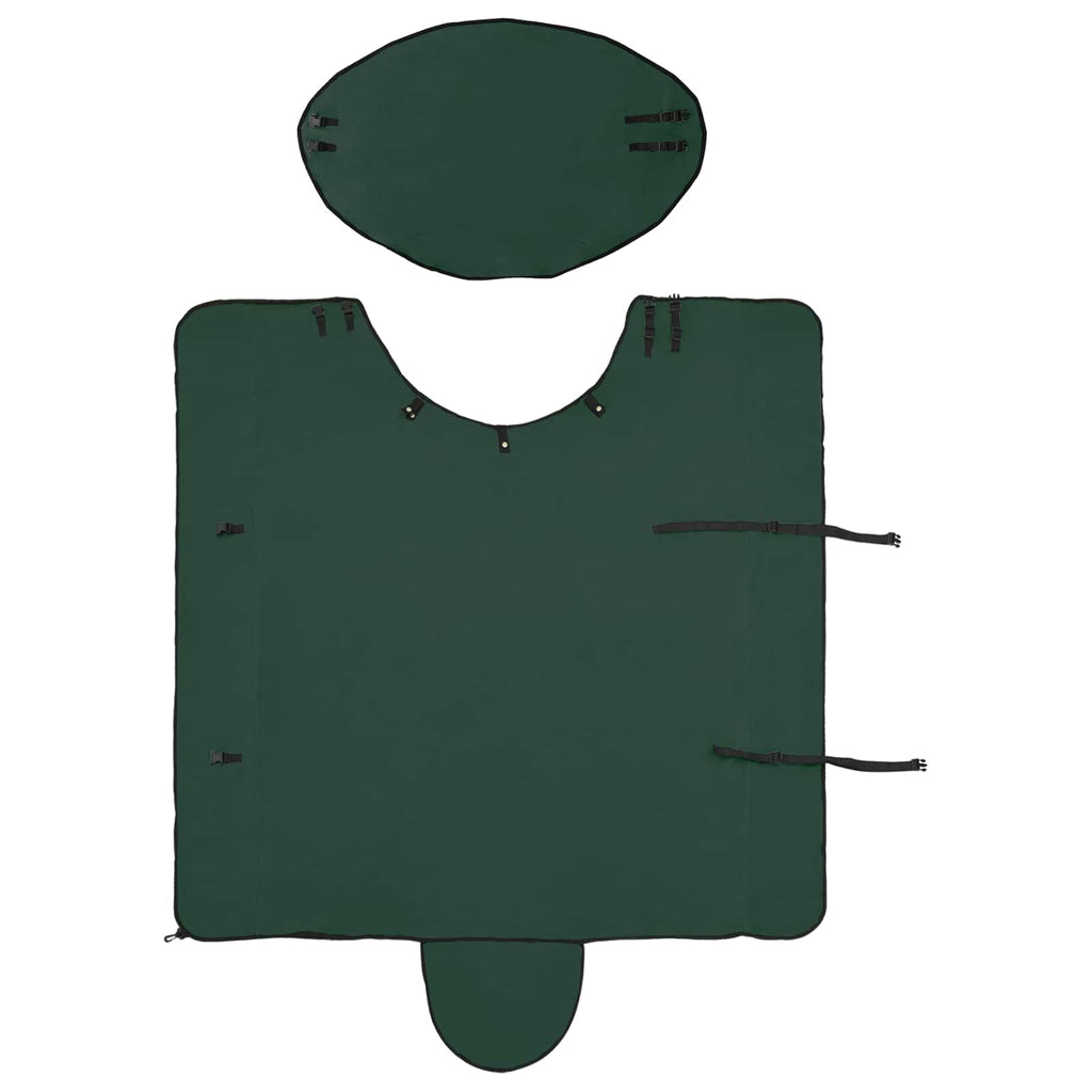 Hestetæppe Mørkegrøn 125 cm Polyester Fleece