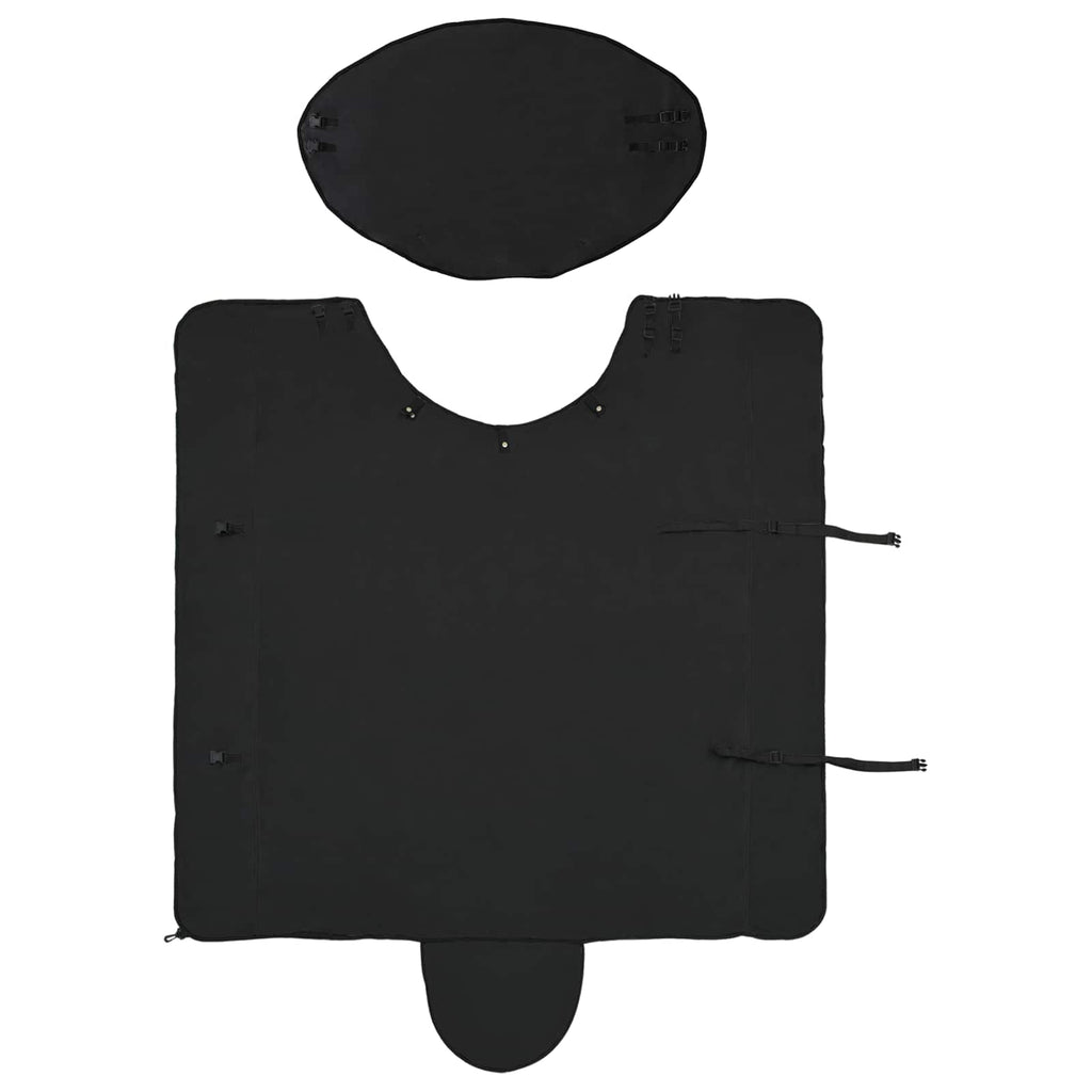 Hestetæppe Sort 145 cm Polyester Fleece