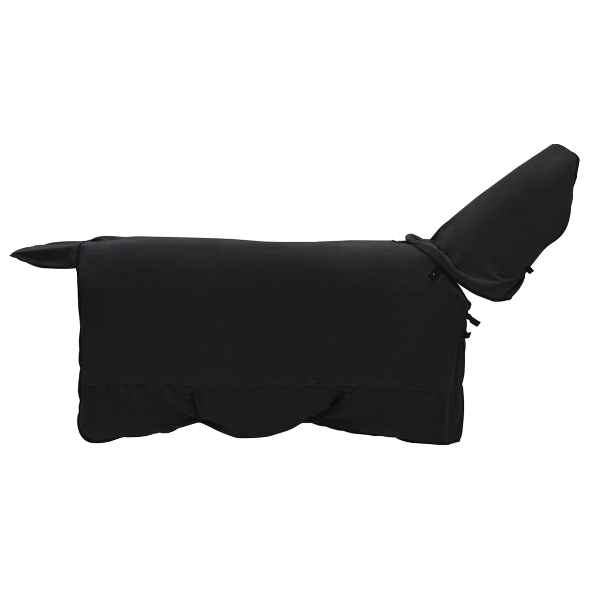 Hestetæppe Sort 165 cm Polyester Fleece