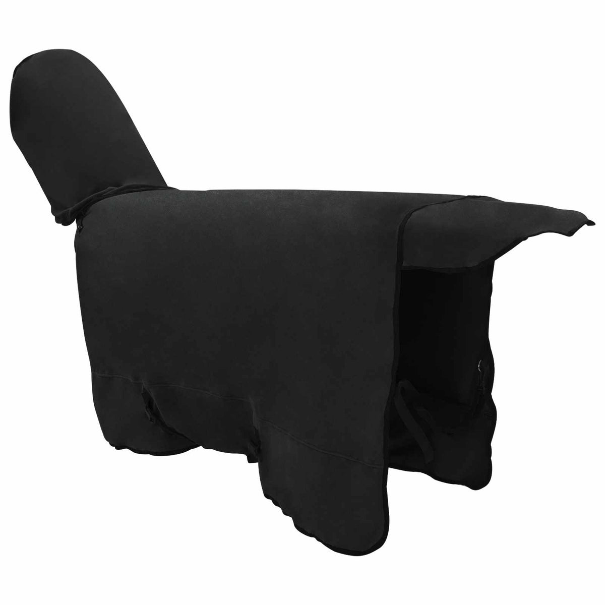Hestetæppe Sort 165 cm Polyester Fleece