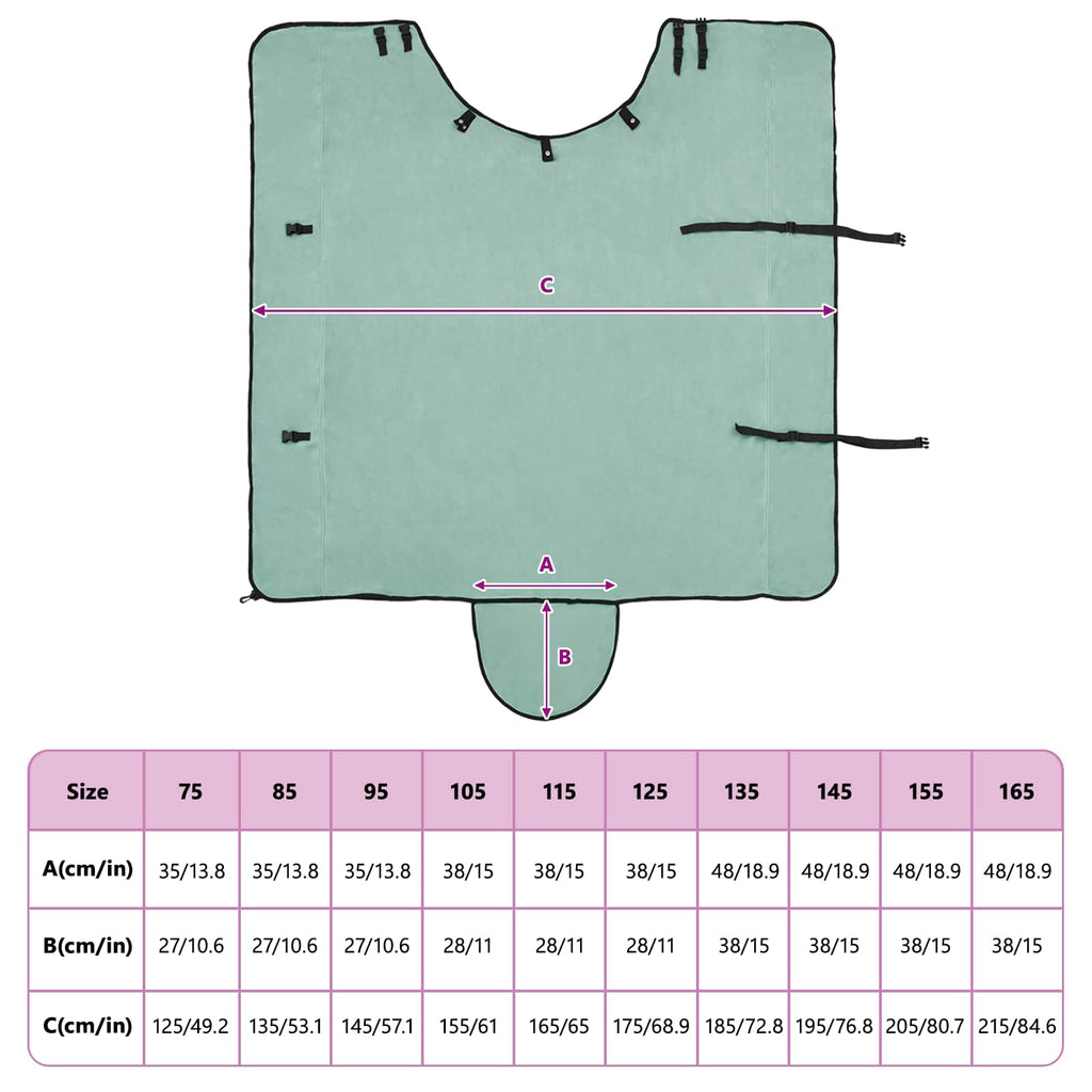 Hestetæppe Speciel grøn 135 cm Polyester Fleece