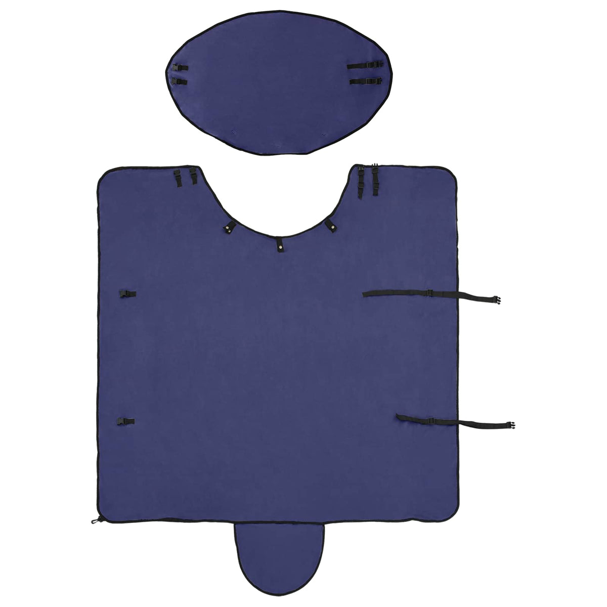 Hestetæppe Mørkeblå 95 cm Polyester Fleece