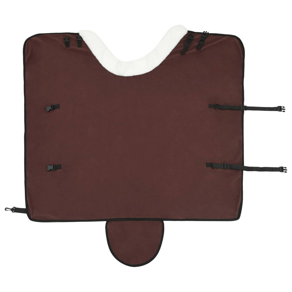 Hestetæppe Mørk Brun 85 cm Polar fleece