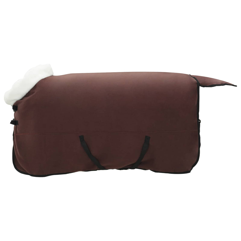 Hestetæppe Mørk Brun 155 cm Polar fleece