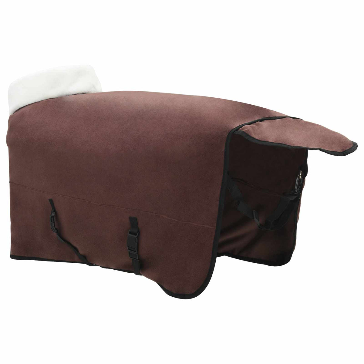 Hestetæppe Mørk Brun 155 cm Polar fleece