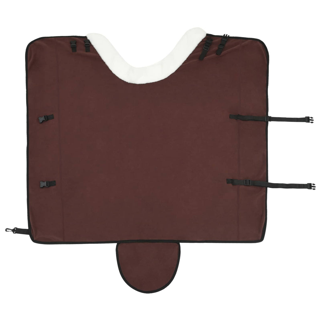 Hestetæppe Mørk Brun 155 cm Polar fleece