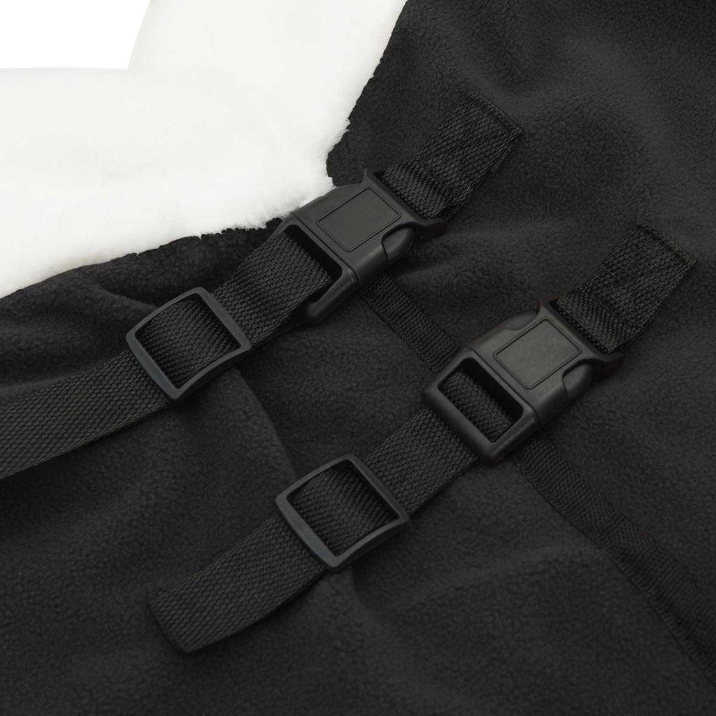 Hestetæppe Sort 75 cm Polar fleece