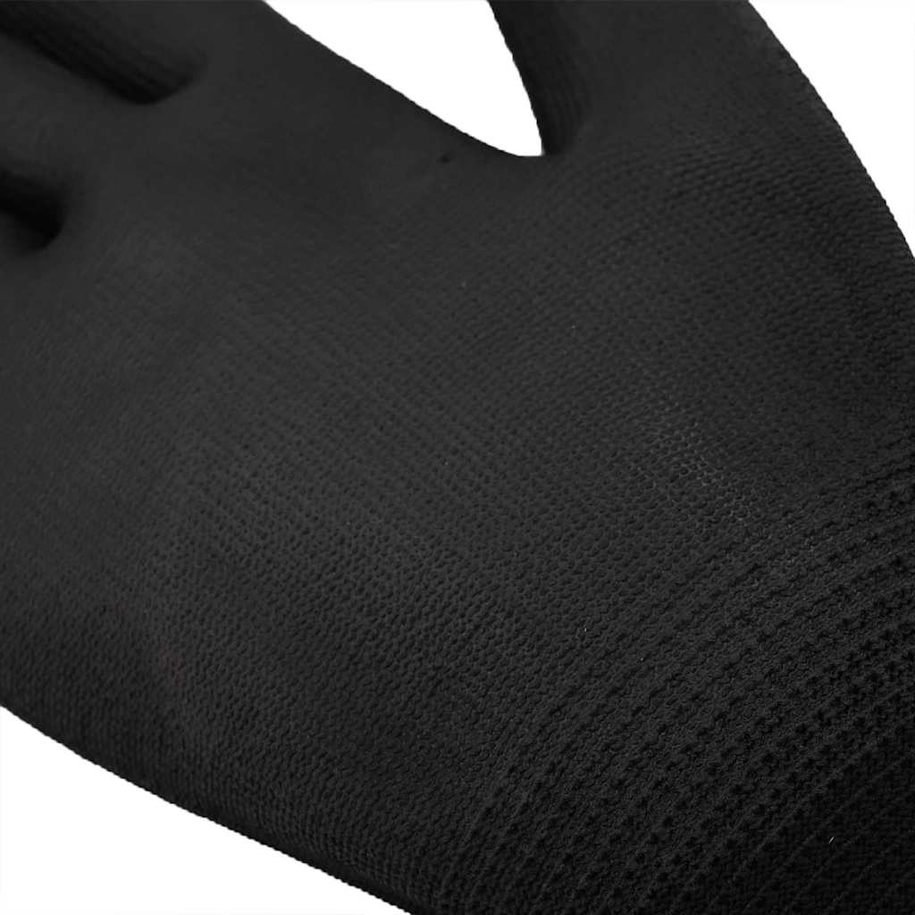 Arbejds handsker 24 stk. Sort 8 / m Polyester