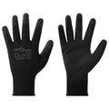 Arbejds handsker 12 stk. Sort 10 / xl Polyester