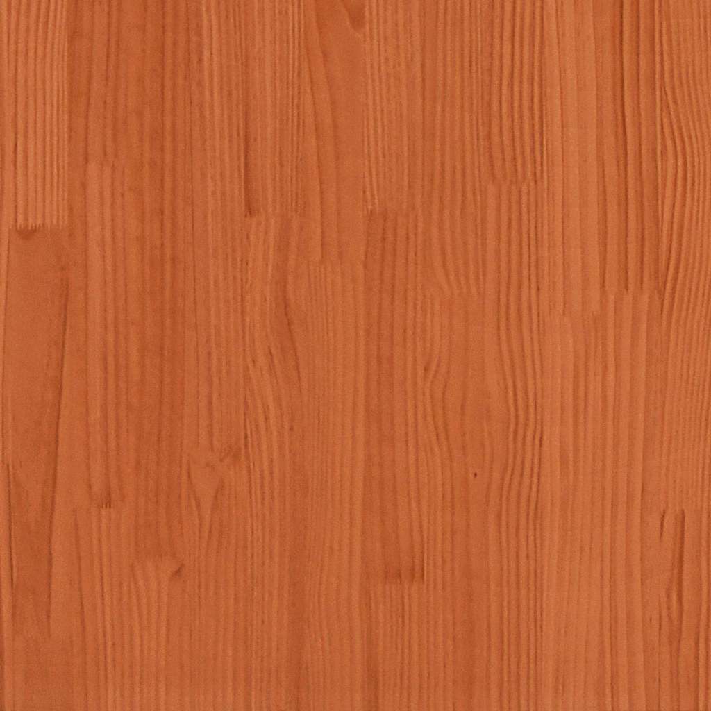 Hundeseng 55,5 x 45,5 x 28 cm Massivt fyrretræ Voksbrun