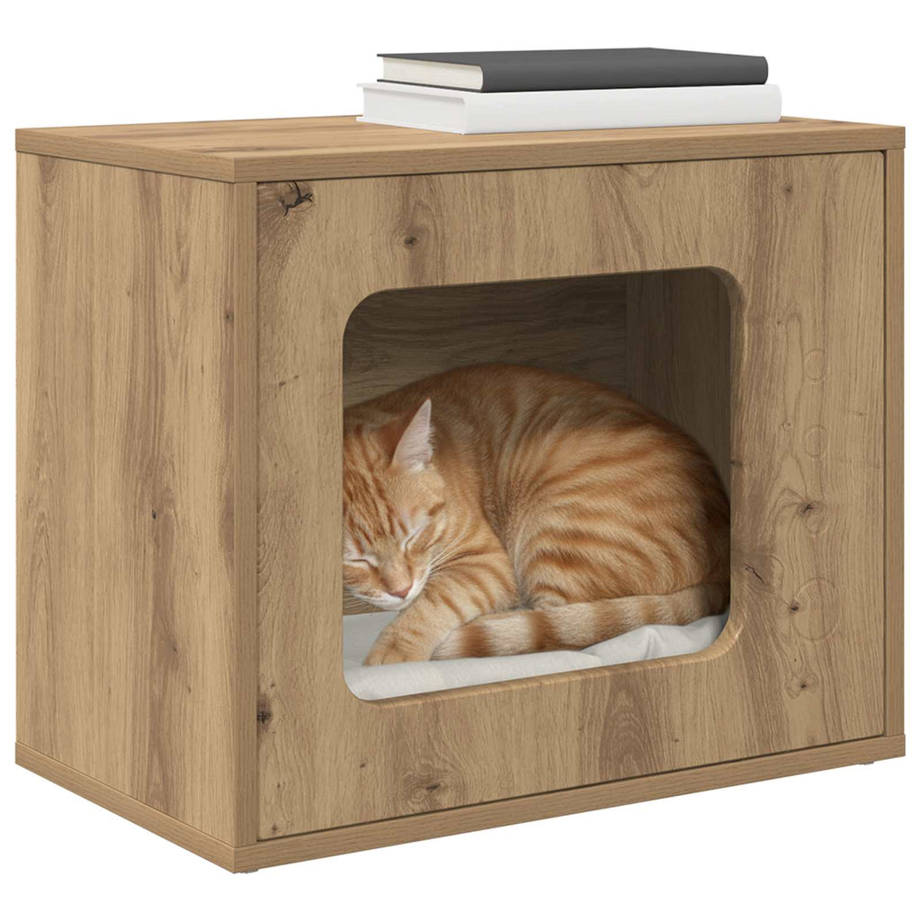 Kat Hus Artisan-eg 51 x 30 x 42,5 cm Konstrueret træ
