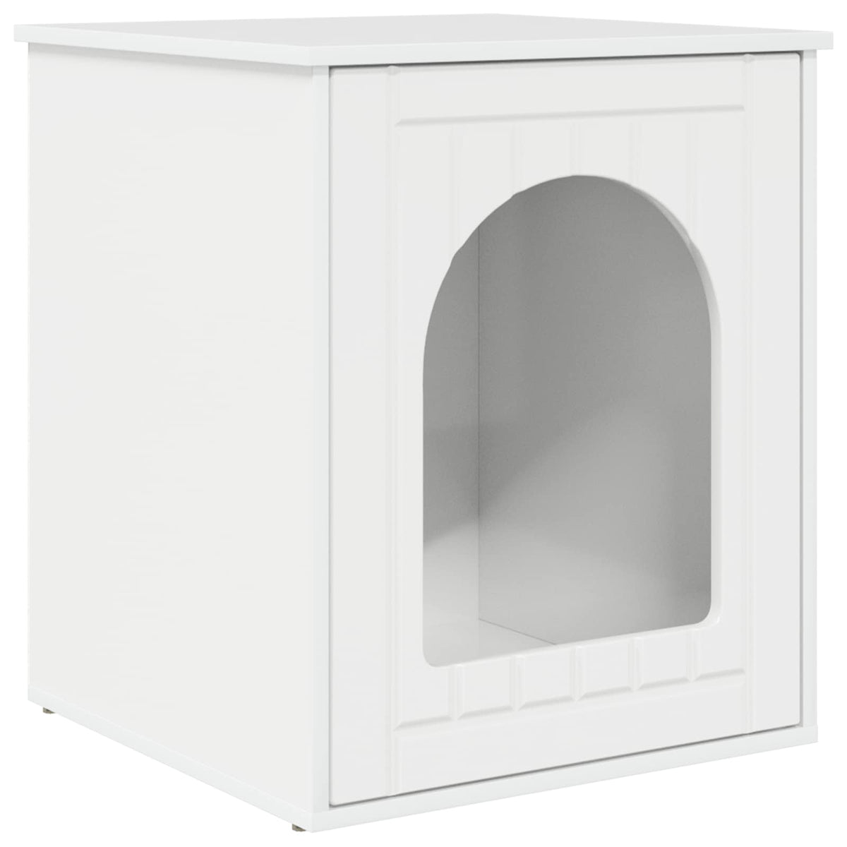Kat Hus Gloss Hvid 53 x 52 x 62 cm Konstrueret træ