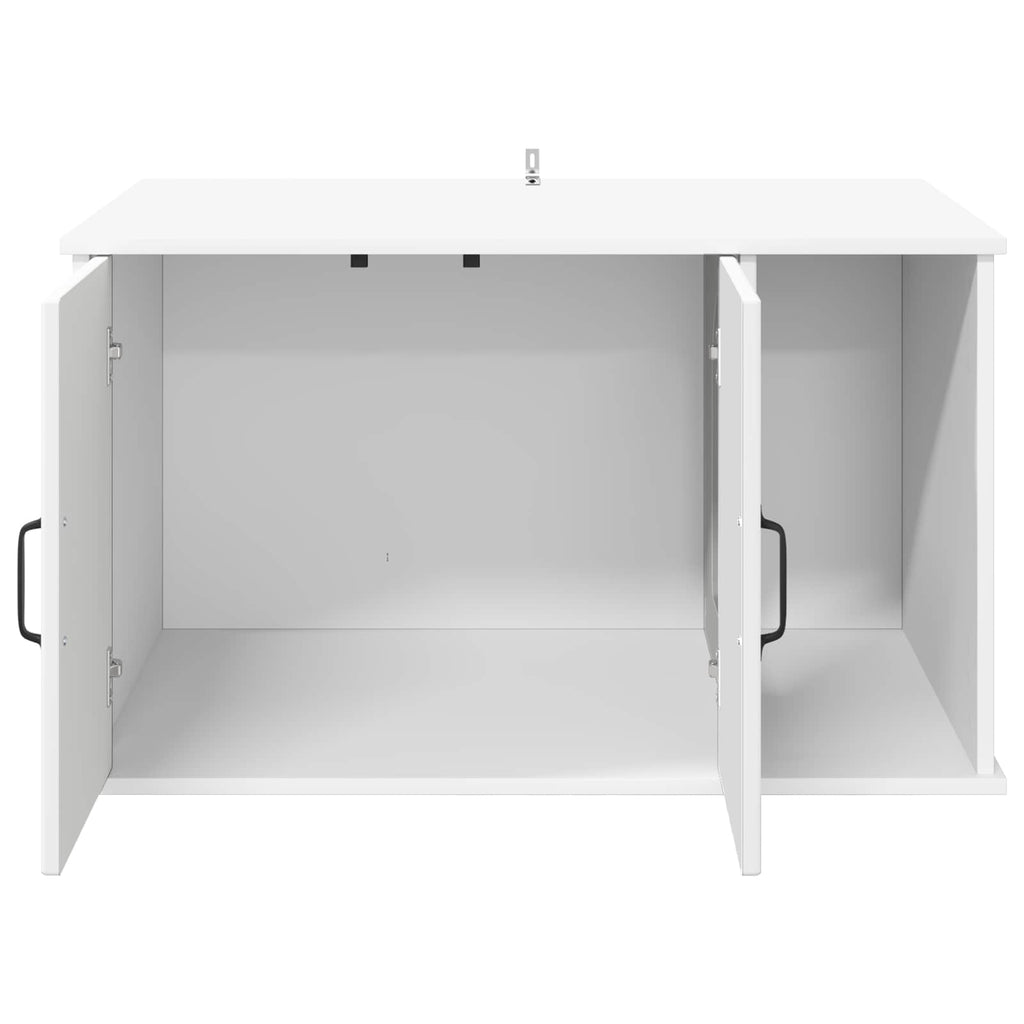 Kat Hus Hvid 85 x 55 x 50,5 cm Konstrueret træ
