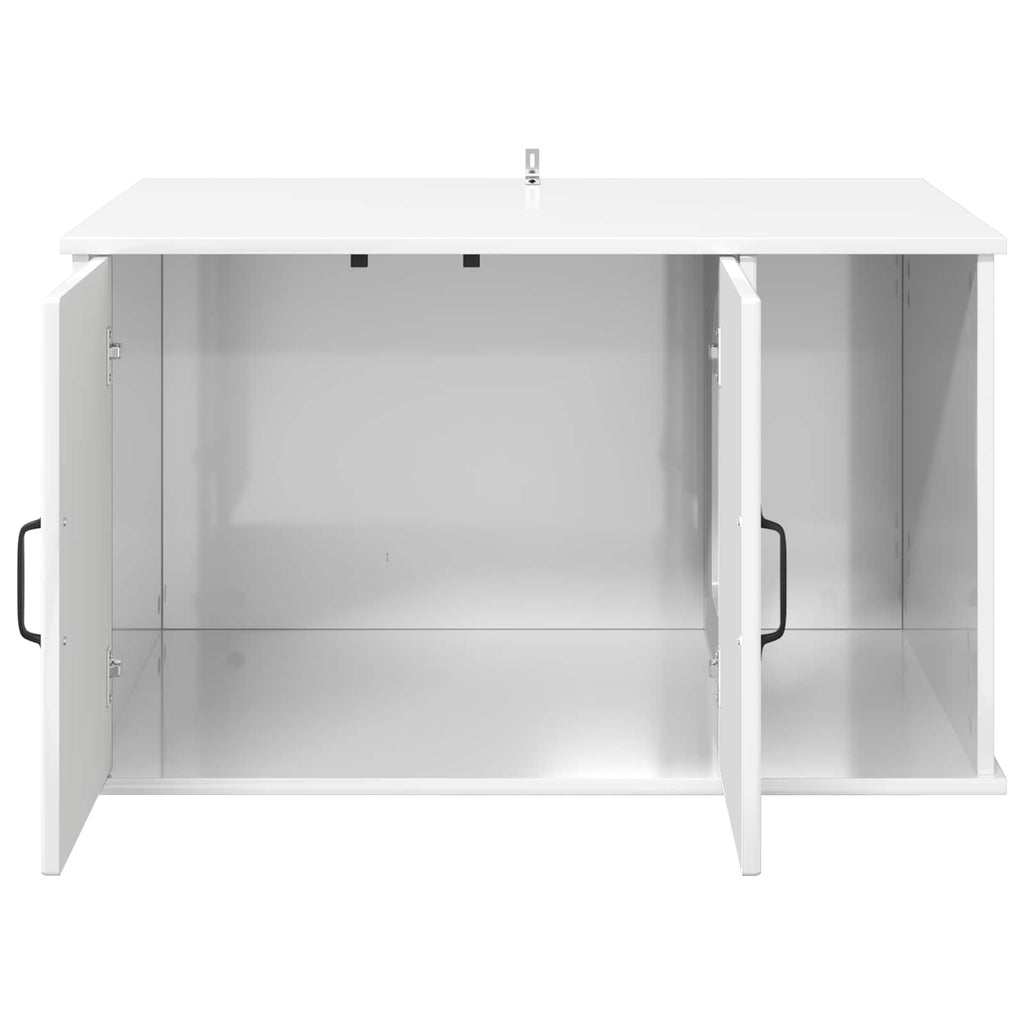Kat Hus Gloss Hvid 85 x 55 x 50,5 cm Konstrueret træ