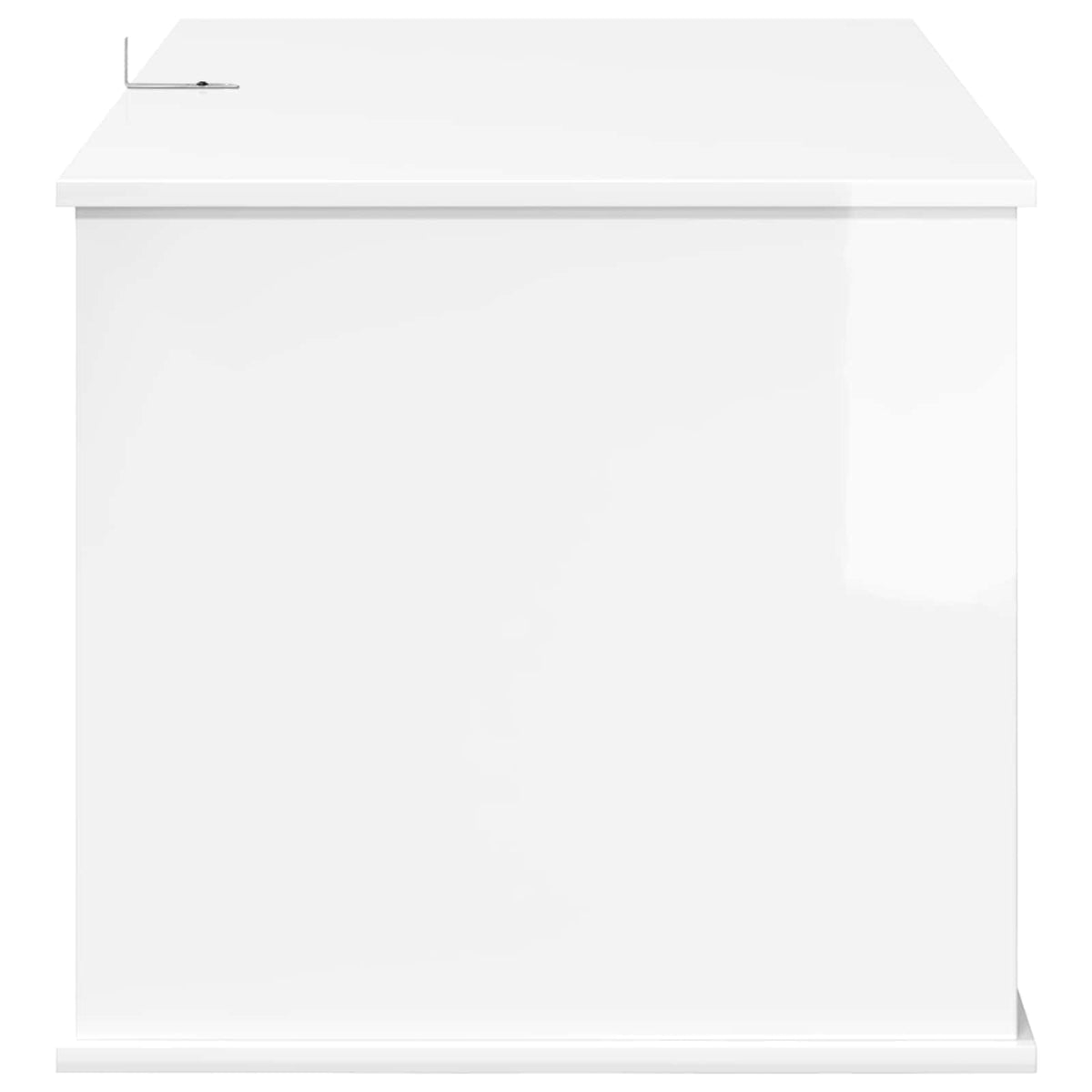 Kat Hus Gloss Hvid 85 x 55 x 50,5 cm Konstrueret træ