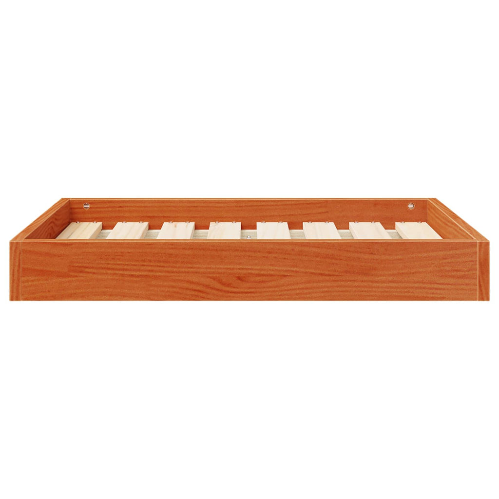 Hundeseng Voks brun 72 x 54 x 9 cm Massivt fyrretræ