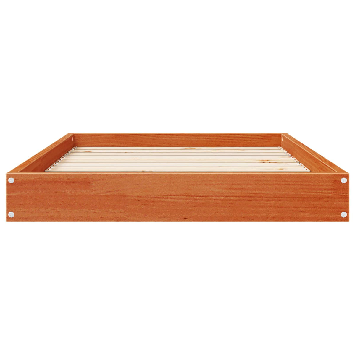 Hundeseng Voks brun 92 x 64 x 9 cm Massivt fyrretræ
