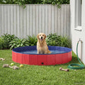 Hund Pool Ø200 x 30 cm Tykt PVC Rød