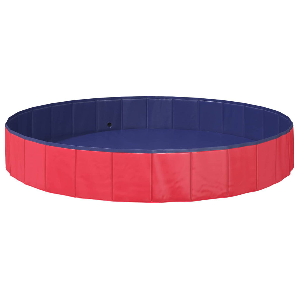 Hund Pool Ø200 x 30 cm Tykt PVC Rød