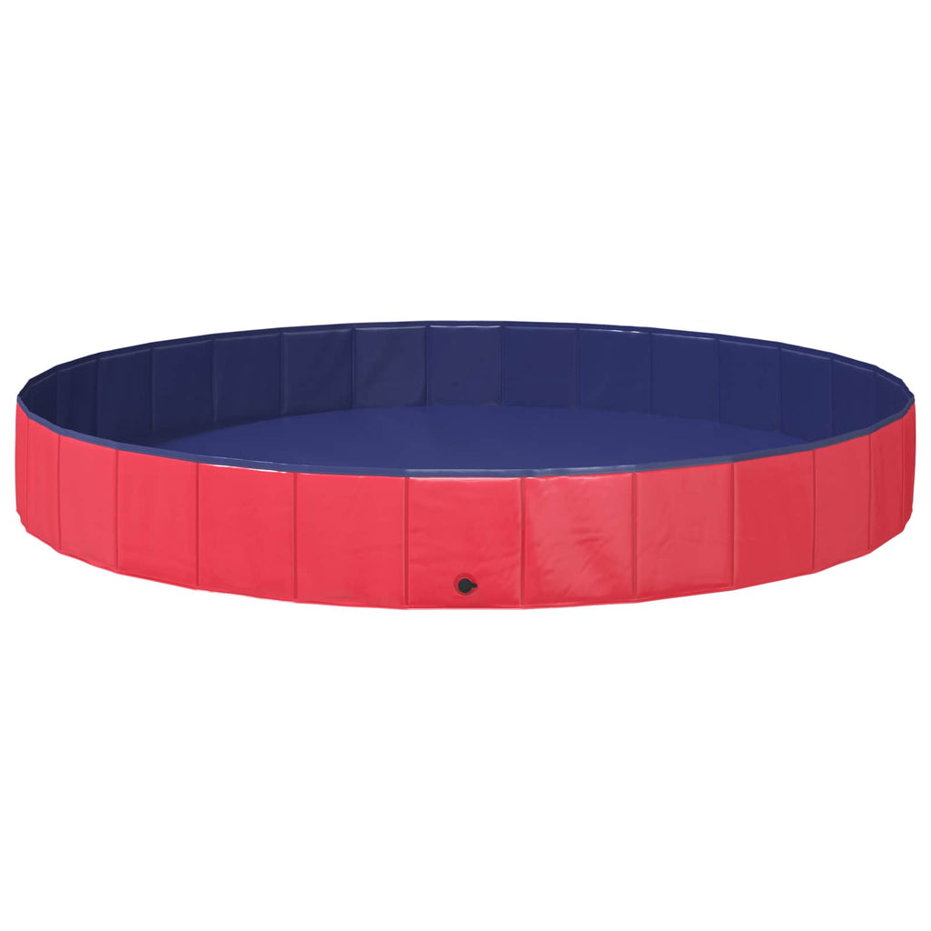 Hund Pool Ø300 x 38 cm Tykt PVC Rød