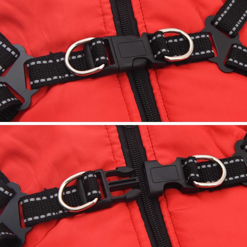 Hundejakke Rød L32 Fleece og polyester