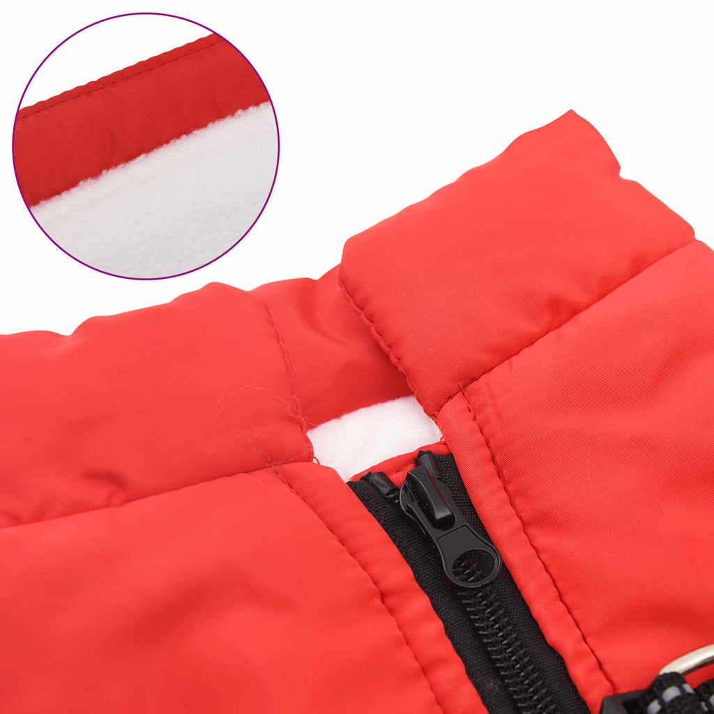 Hundejakke Rød L32 Fleece og polyester