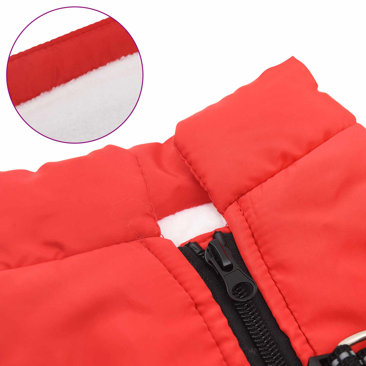 Hundejakke Rød L32 Fleece og polyester