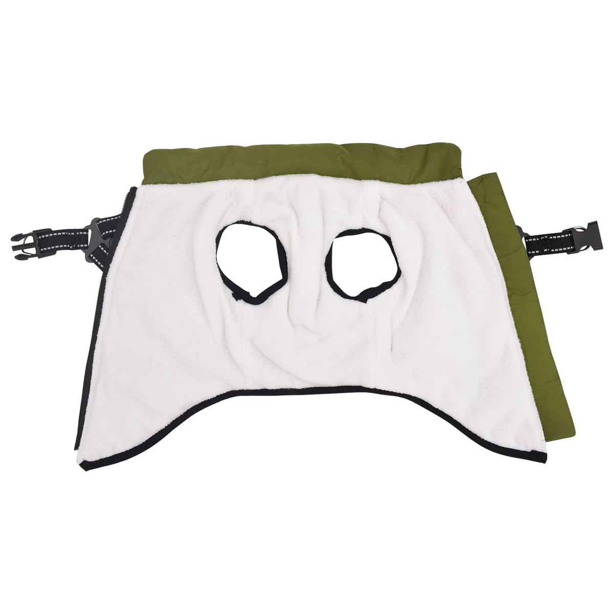 Hundejakke Army Grøn L28 Fleece og polyester