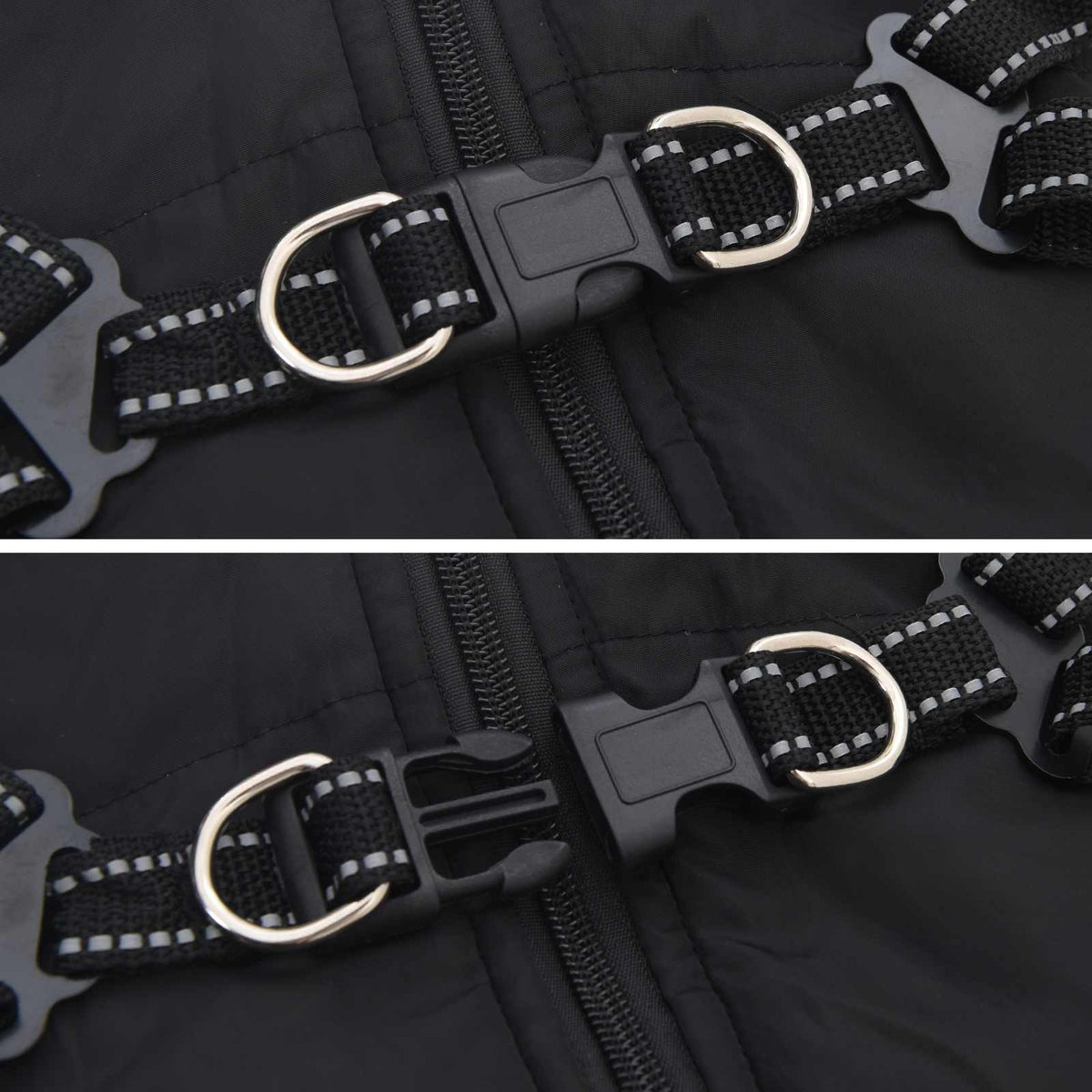 Hundejakke Sort L24 Fleece og polyester