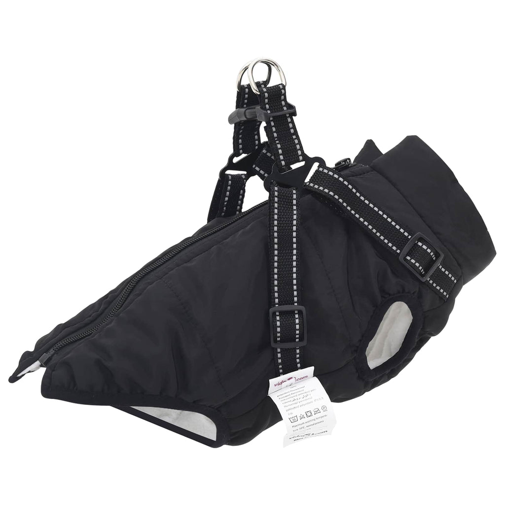 Hundejakke Sort L24 Fleece og polyester