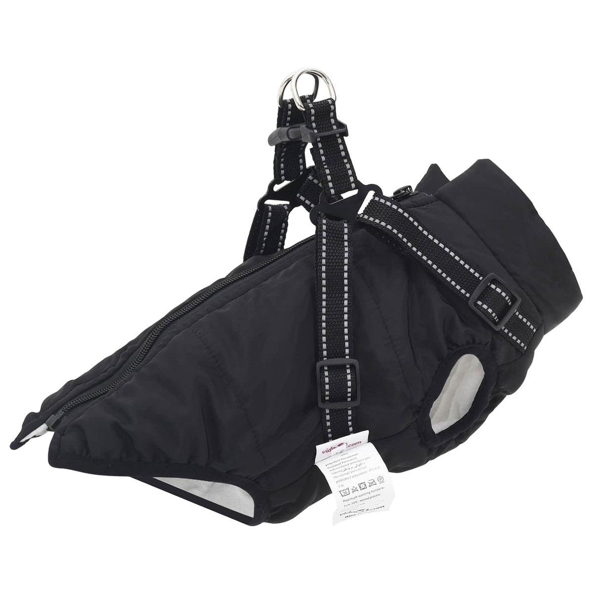 Hundejakke Sort L24 Fleece og polyester