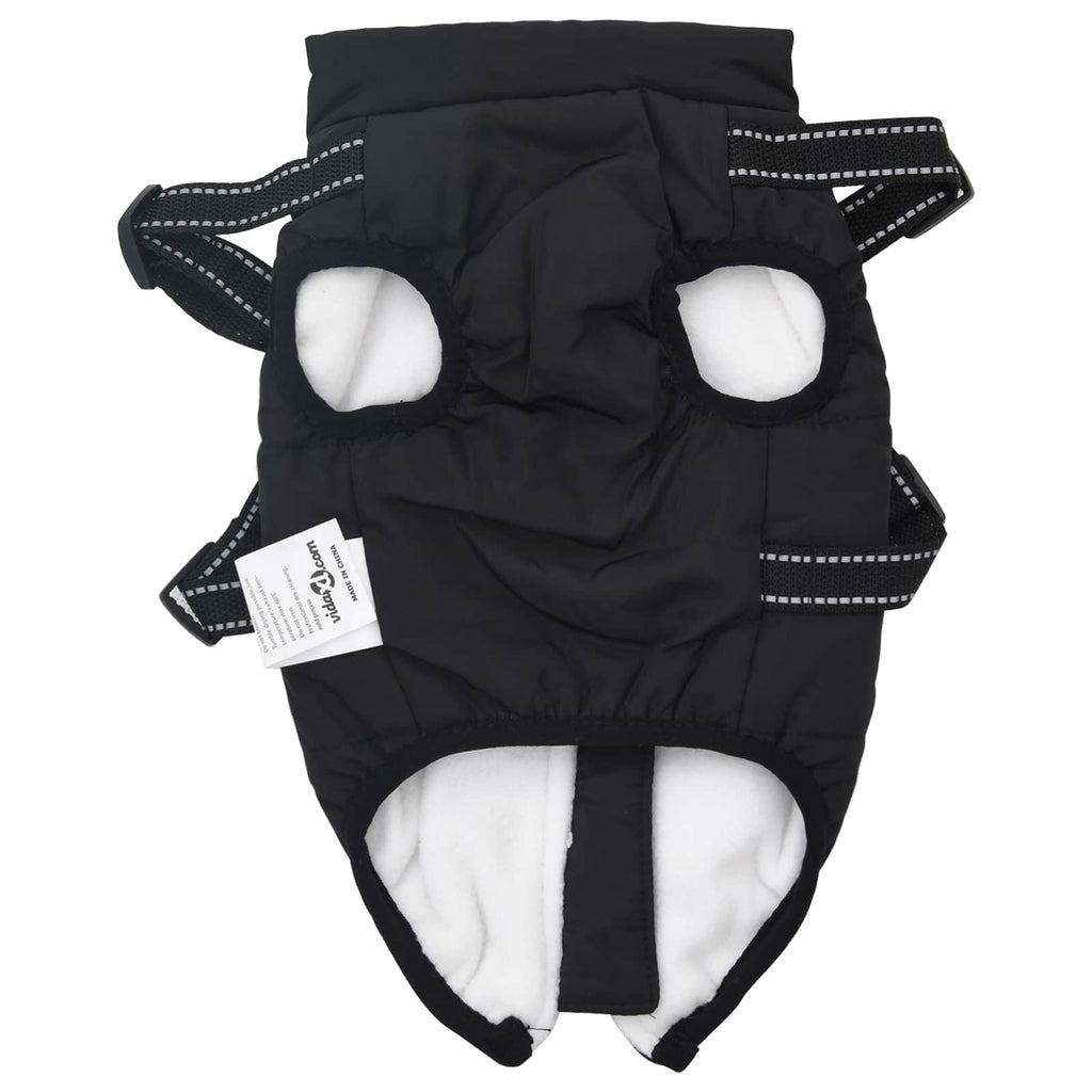 Hundejakke Sort L24 Fleece og polyester
