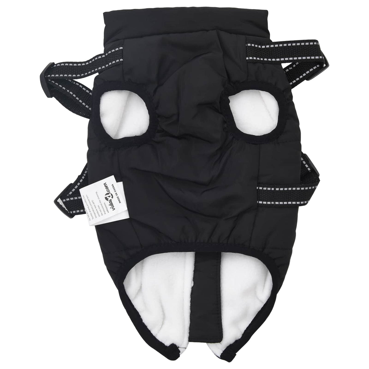 Hundejakke Sort L24 Fleece og polyester