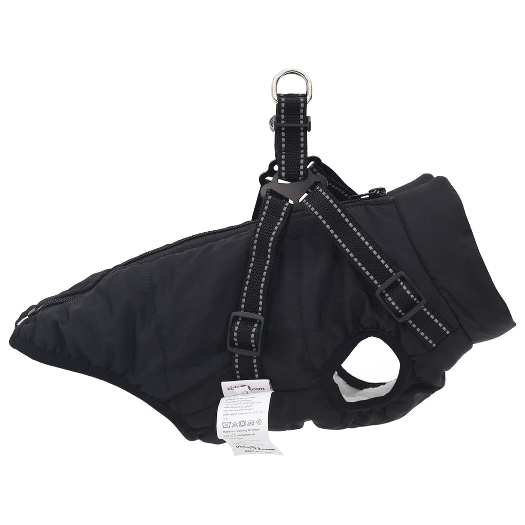 Hundejakke Sort L24 Fleece og polyester