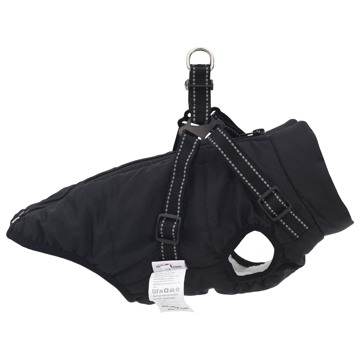 Hundejakke Sort L24 Fleece og polyester